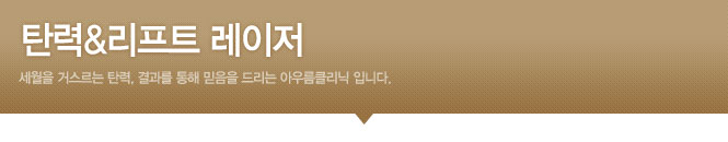 탄력&리프트 레이저